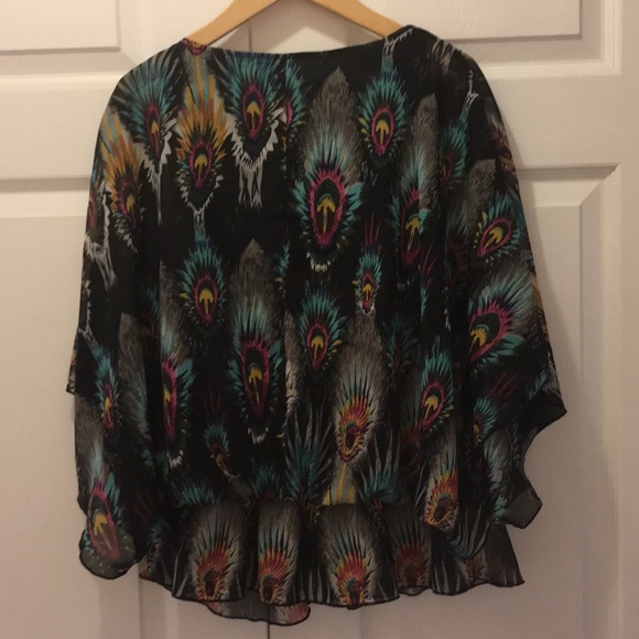 Lilly Lou Peacock Wing Blouse - Picture 3 of 8